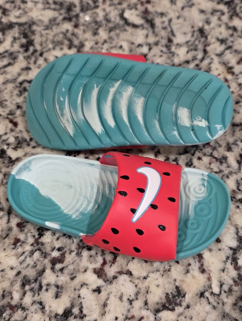 Nike Kids Watermelon Slide Sandals *Elastic Strap Removed* Size 10c
